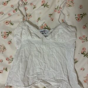 Princess Polly White Lace Cami Top